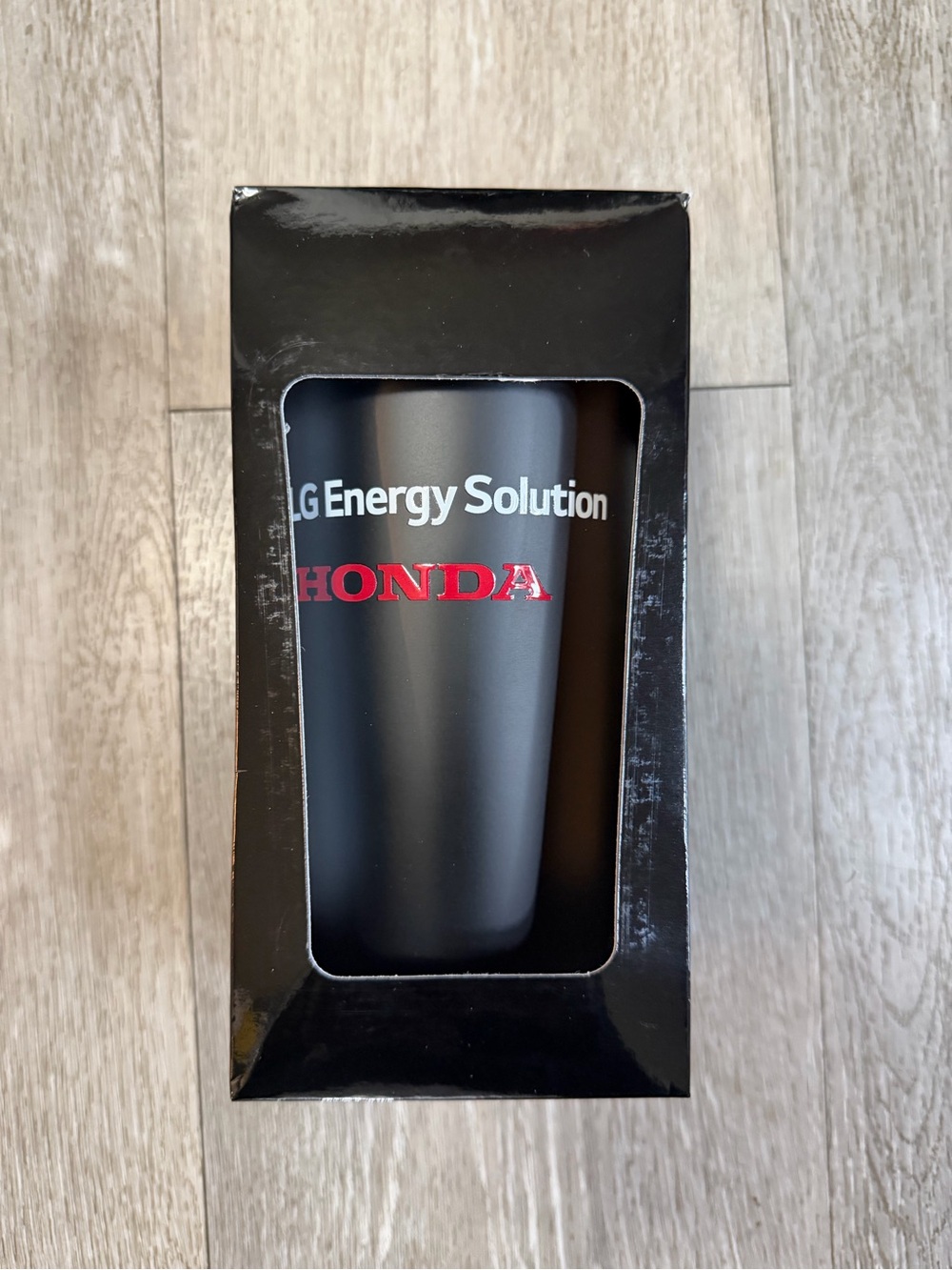 Honda Black Travel Tumbler with Red Logo